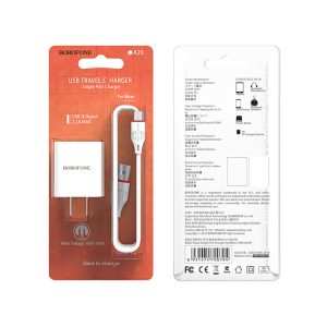 Bộ sạc nhanh Borofone BA20 Micro 10.5W giá sỉ