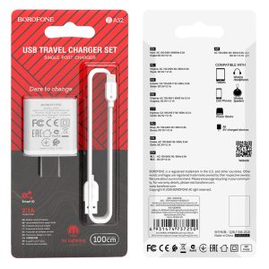Bộ sạc nhanh BOROFONE BA52 iP giá sỉ