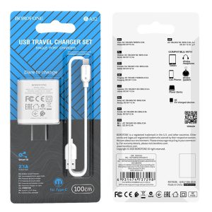 Bộ sạc nhanh BOROFONE BA52 Type-C giá sỉ
