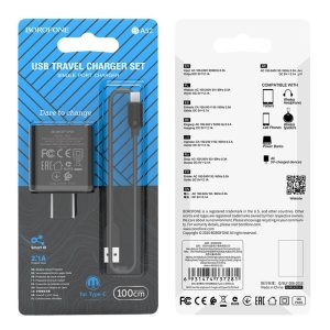 Bộ sạc nhanh BOROFONE BA52 Type-C giá sỉ