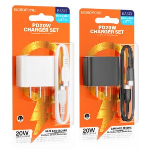 Bộ sạc nhanh BOROFONE BAS13 Type-C to Type-C PD20W giá sỉ