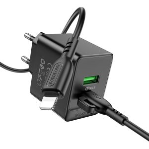 Bộ sạc nhanh BOROFONE BAS14A Type-C to iP PD20W+QC3.0 giá sỉ