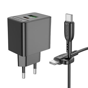 Bộ sạc nhanh BOROFONE BAS14A Type-C to Type-C PD20W+QC3.0 giá sỉ