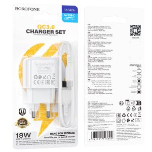Bộ sạc nhanh BOROFONE BAS42A Type-C giá sỉ