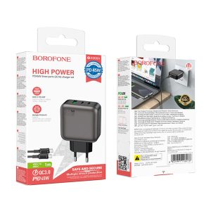 Bộ sạc nhanh BOROFONE BAS56A Type-C to Type-C PD45W giá sỉ