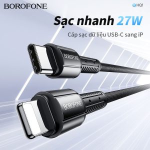 Cáp sạc nhanh BOROFONE BHQ1 Type-C to iP PD27W giá sỉ