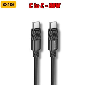 Cáp sạc nhanh BOROFONE BX106 Type-C to Type-C 60W giá sỉ