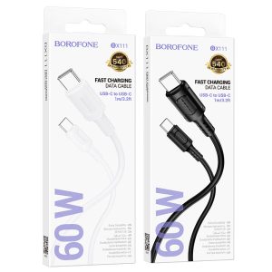 Cáp sạc nhanh BOROFONE BX111 Type-C to Type-C 60W giá sỉ