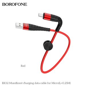 Cáp sạc nhanh BOROFONE BX32 Micro 25cm giá sỉ