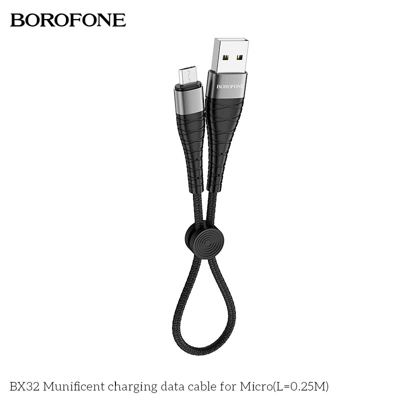 Cáp sạc nhanh BOROFONE BX32 Micro 25cm giá sỉ