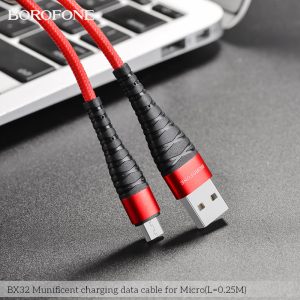 Cáp sạc nhanh BOROFONE BX32 Micro 25cm giá sỉ