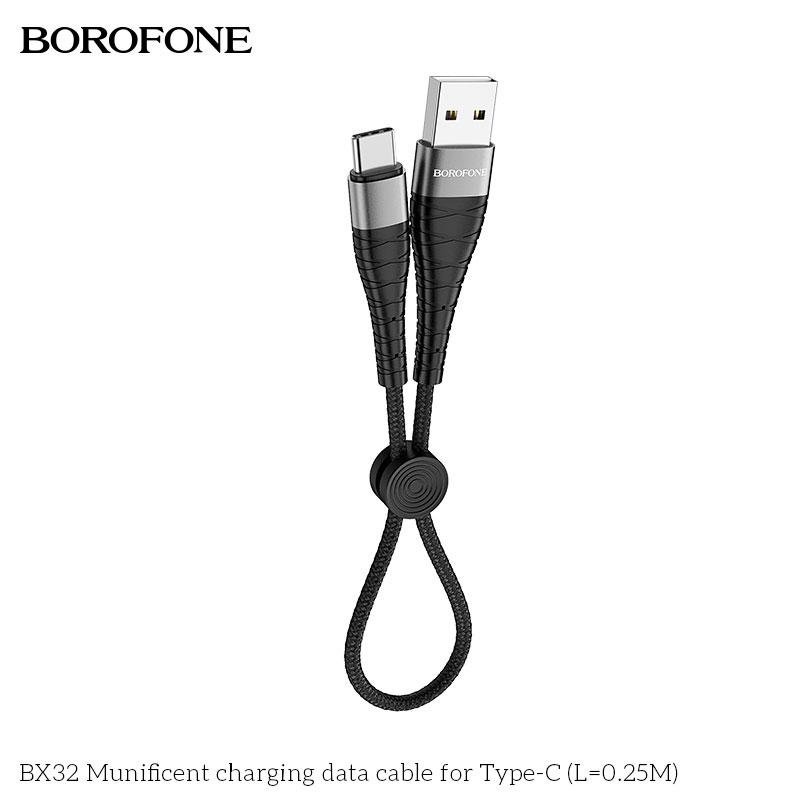 Cáp sạc nhanh BOROFONE BX32 Type-C 25cm giá sỉ