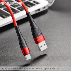 Cáp sạc nhanh BOROFONE BX32 Type-C 25cm giá sỉ