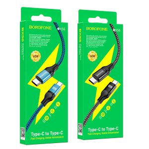 Cáp sạc nhanh BOROFONE BX56 Type-C to Type-C 60W giá sỉ