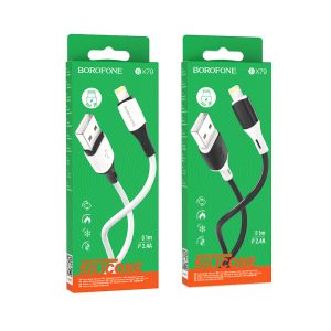 Cáp sạc nhanh Silicon BOROFONE BX79 iP giá sỉ
