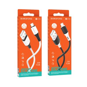 Cáp sạc nhanh Silicon BOROFONE BX79 Micro giá sỉ