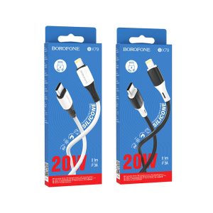 Cáp sạc nhanh Silicon BOROFONE BX79 Type-C to iP PD20W