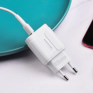 Củ sạc nhanh 2 cổng BOROFONE BA37A 12W giá sỉ