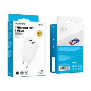 Củ sạc nhanh 2 cổng BOROFONE BA37A 12W giá sỉ