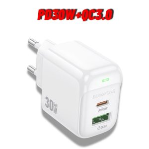 Củ sạc nhanh BOROFONE BAS45A PD30W+QC3.0