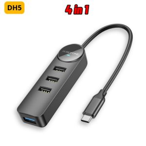 Bộ chia 4 cổng USB BOROFONE HD5 Jack Type-C giá sỉ