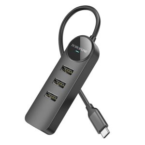 Bộ chia 4 cổng USB BOROFONE HD5 Jack Type-C giá sỉ