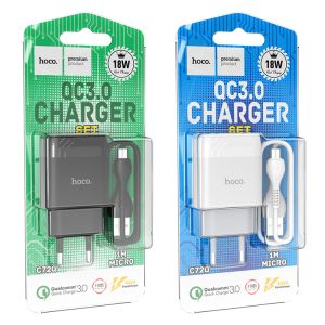 Bộ sạc nhanh Hoco C72Q Micro 18W giá sỉ