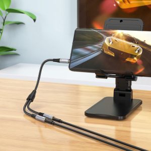 Cáp âm thanh 2 in 1 Hoco UPA21 (1 đầu đực sang 2 đầu cái) giá sỉ