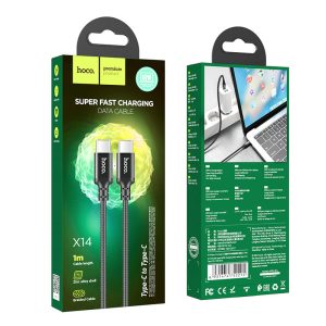 Cáp sạc nhanh Hoco X14 Type C to Type C 60W giá sỉ
