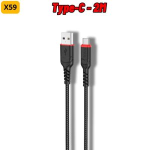 Cáp sạc nhanh hoco X59 Type-C 2M giá sỉ