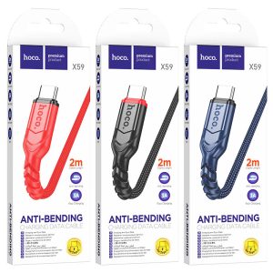 Cáp sạc nhanh hoco X59 Type-C 2M giá sỉ