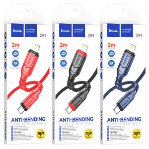 Cáp sạc nhanh hoco X59 Type-C to iP 2M giá sỉ