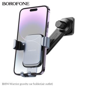 Giá đỡ điện thoại trên xe hơi núm vặn xoay 360 độ Borofone BH94 giá sỉ