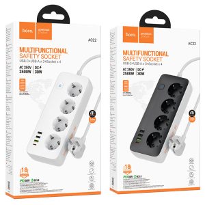 Ổ cắm điện đa năng HOCO AC22 giá sỉ