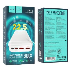 Sạc dự phong hoco J101B 30000mAh giá sỉ