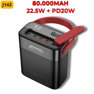 Sạc dự phòng hoco J143 80000mAh giá sỉ